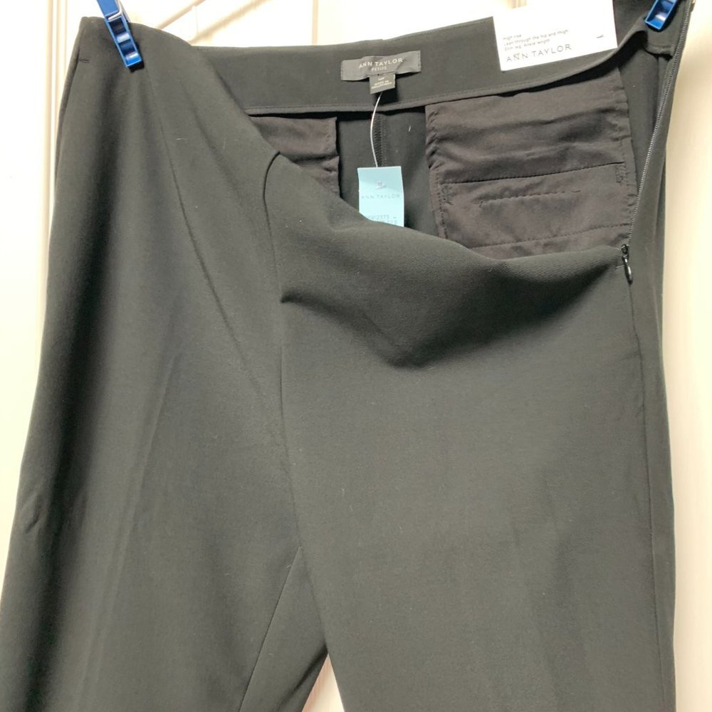 Black Ann Taylor 10P Slim Leg, Ankle Length